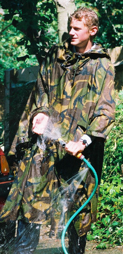 Dutch army camo poncho